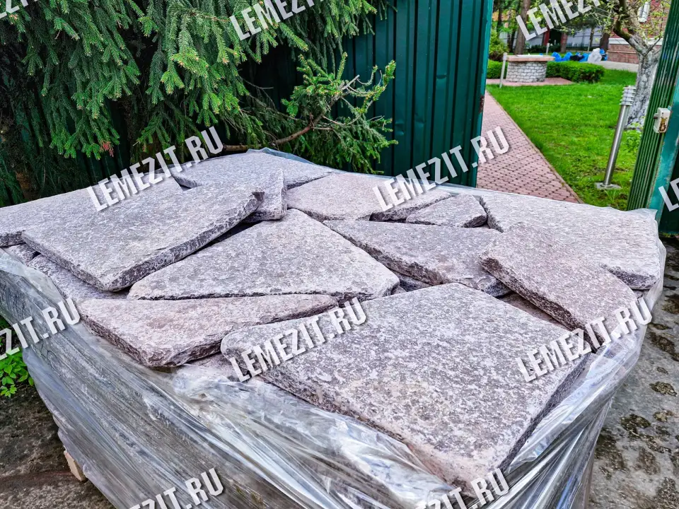 галтованный плитняк лемезит для дорожек с доставкой по Москве и всей России